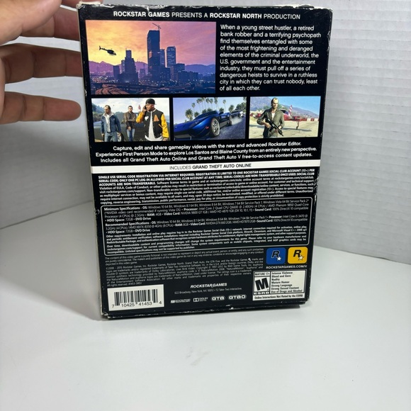GTA V Grand Theft Auto 5 PC DVD-ROM 7 Discs RockStar Games - Picture 2 of 8